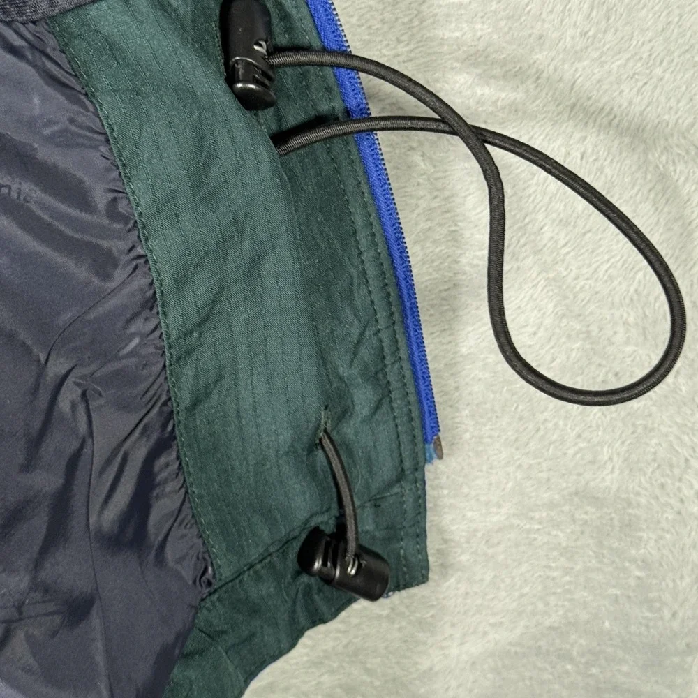 Vintage Patagonia Jacket Mens S Blue Hooded Lined Rain Coat Glade Runner *FLAW